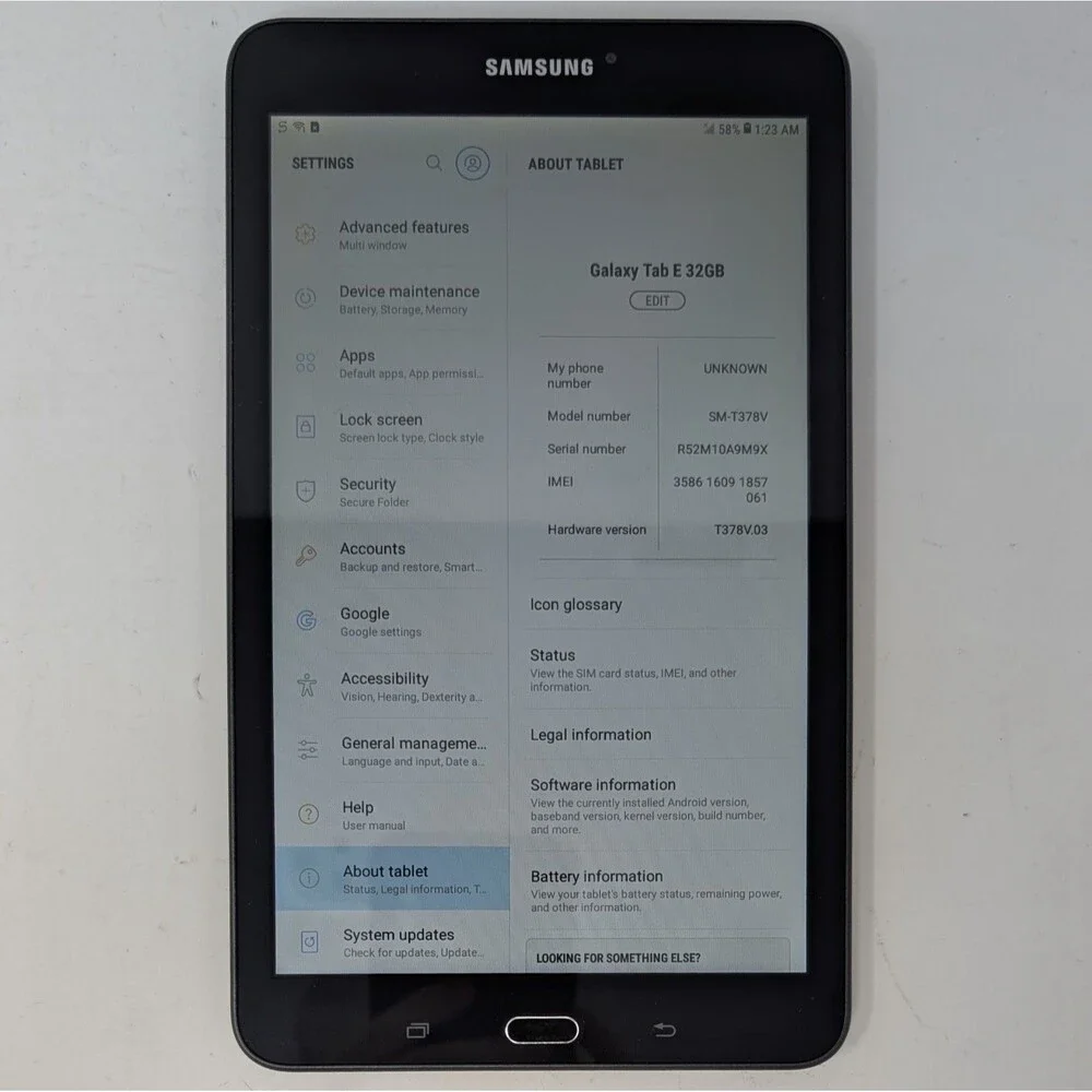 Samsung Galaxy Tab E 8
